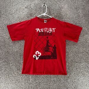 Vintage Jordan Shirt‎ Youth Large Red Short Sleeve Take Flight Short Sleeve Boys